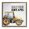 Stupell Industries Build Your Dreams Phrase Floater Framed Canvas Wall Art Design by Kim Allen